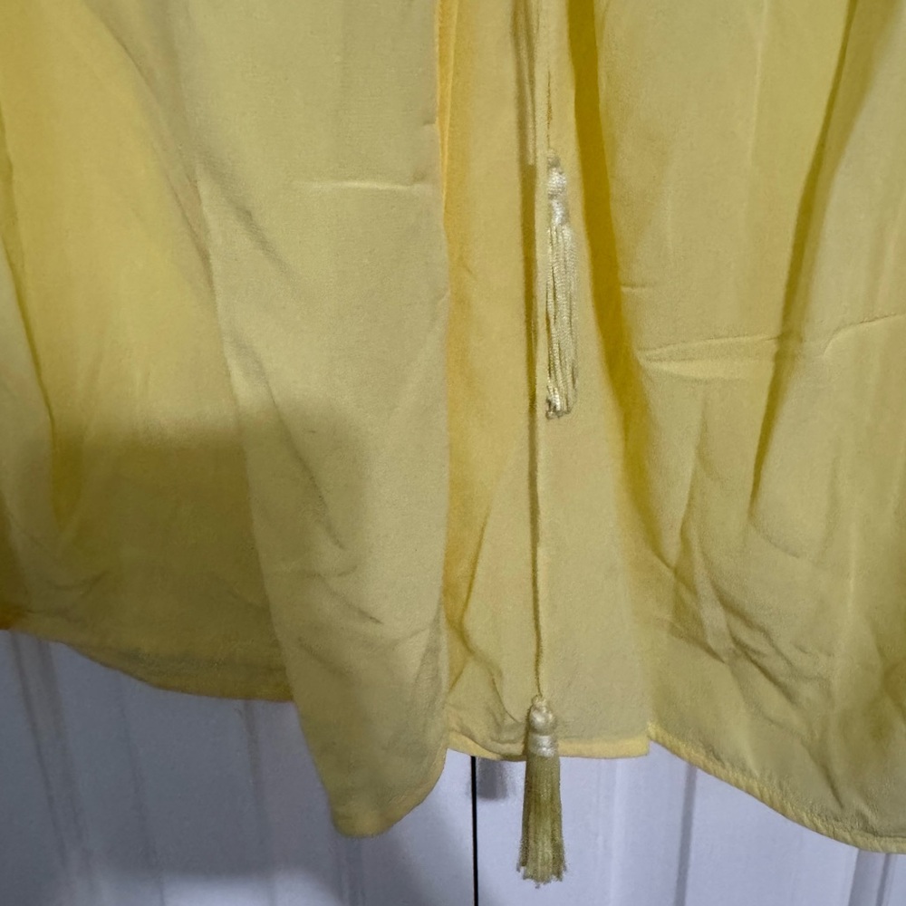 Victoria Beckham Cutout Tassel Silk Top - Picture 6 of 8